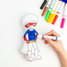 Load image into Gallery viewer, Boy Superhero Color Me Doll Kit