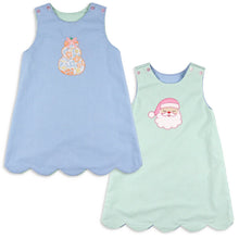 Load image into Gallery viewer, Girls Reversible Jumper - Pumpkin / Santa: 4T