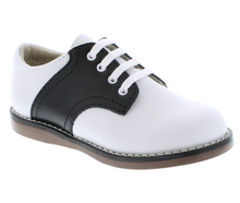 Load image into Gallery viewer, Footmates Cheer Black/White Oxford