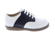 Load image into Gallery viewer, Footmates Cheer Navy/White Oxford