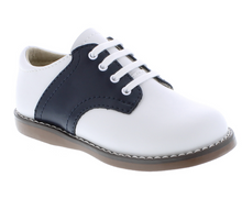 Load image into Gallery viewer, Footmates Cheer Navy/White Oxford