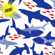 Load image into Gallery viewer, Shark Hooded UPF 50+ Sunscreen Towel