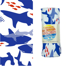Load image into Gallery viewer, Shark Hooded UPF 50+ Sunscreen Towel