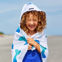 Load image into Gallery viewer, Rainbow Kids Hooded UPF 50+ Sunscreen Towel