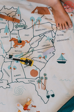 Load image into Gallery viewer, US Map Playmat/Toy Storage Bag