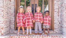 Load image into Gallery viewer, Annie Red Grey Dress