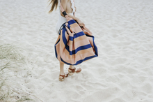 Load image into Gallery viewer, Outdoor beach storage bag mokka stripes