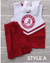 Load image into Gallery viewer, Crimson &amp; White Cheer Uniform
