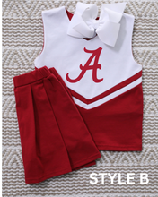 Load image into Gallery viewer, Crimson &amp; White Cheer Uniform
