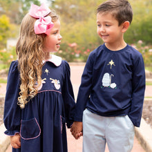 Load image into Gallery viewer, Girls Applique Nativity Dress
