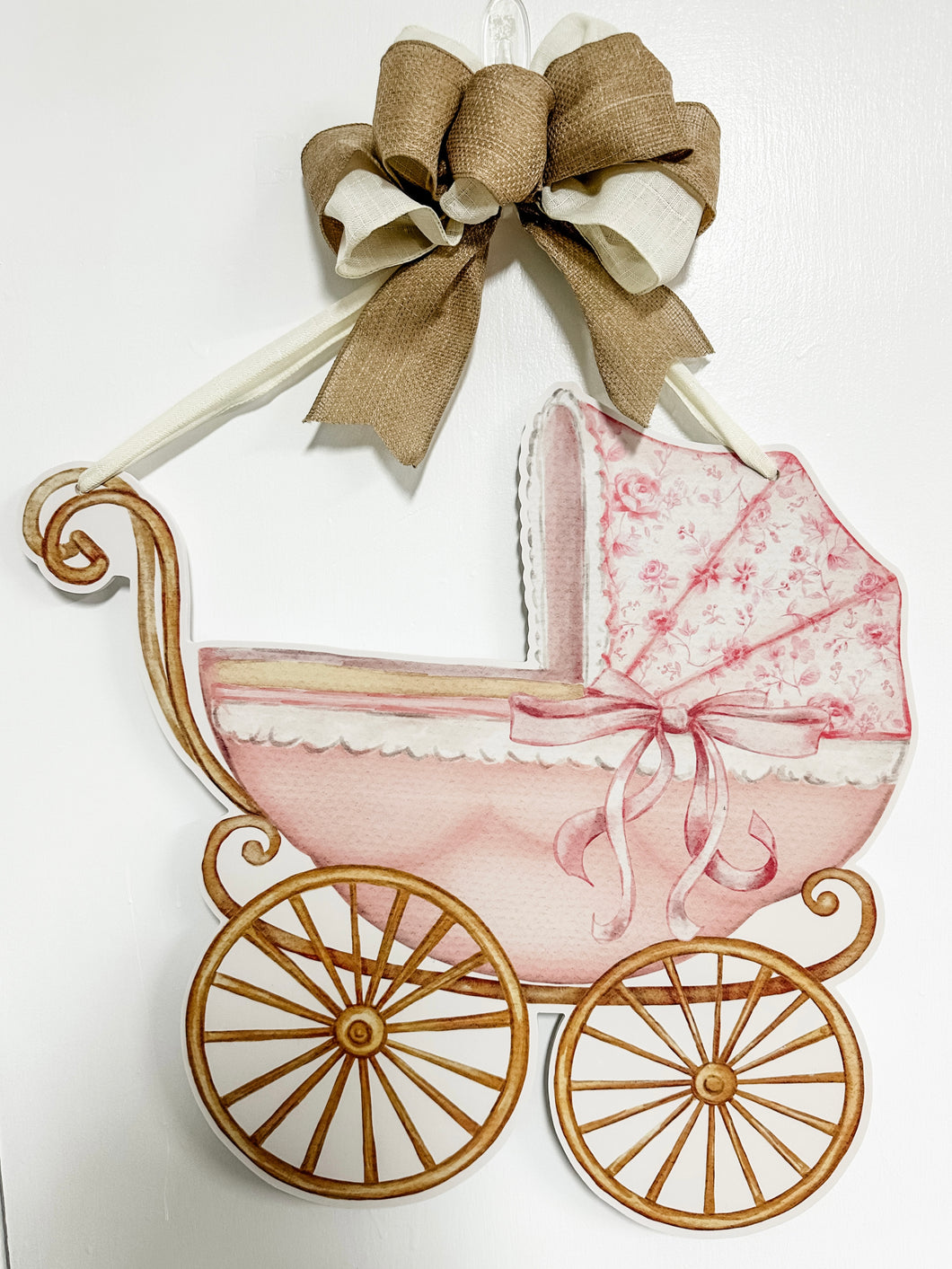 Baby Girl Carriage Door Hanger