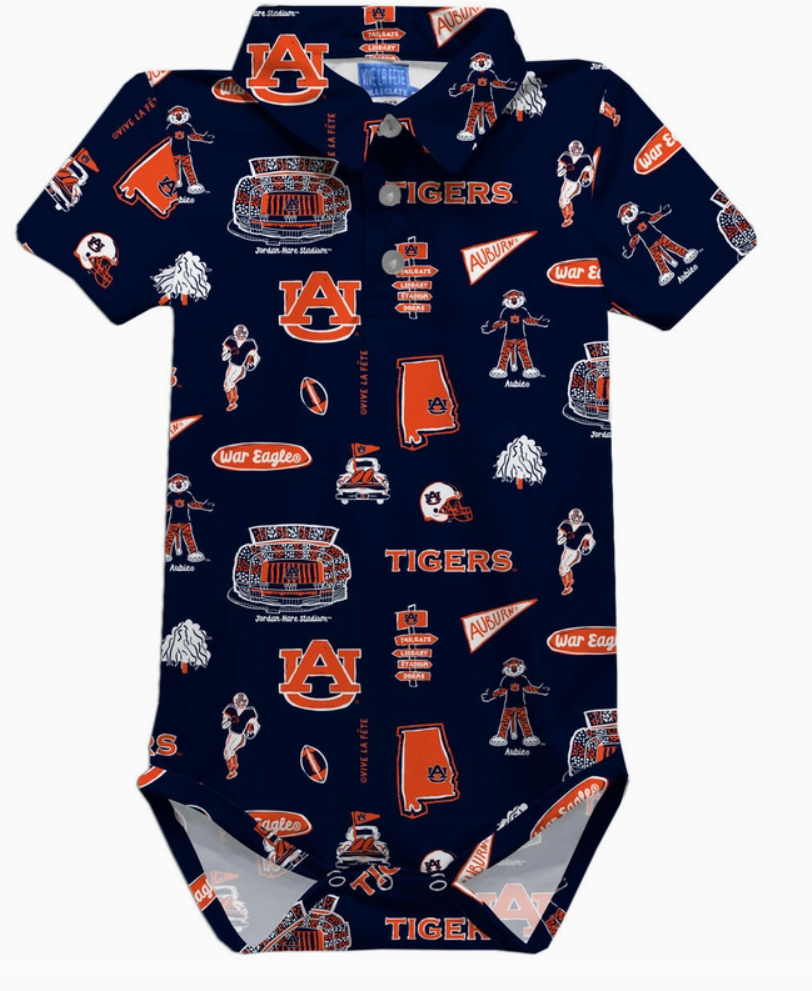 Auburn Large Logo Onesie