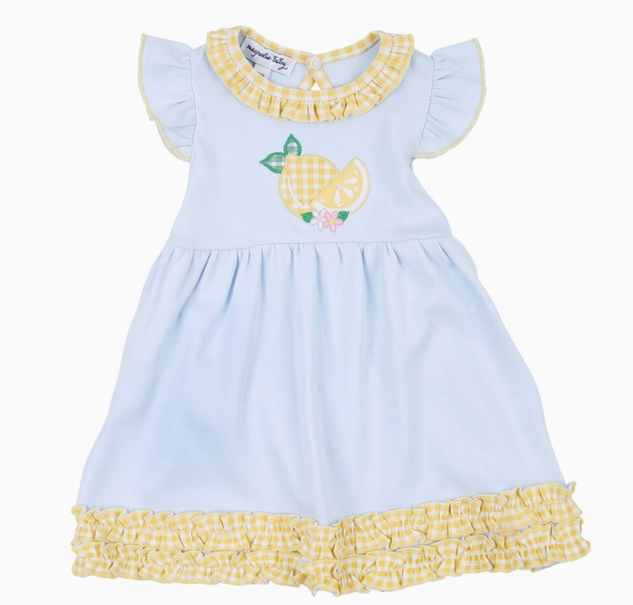 Lovely Lemons Applique Dress