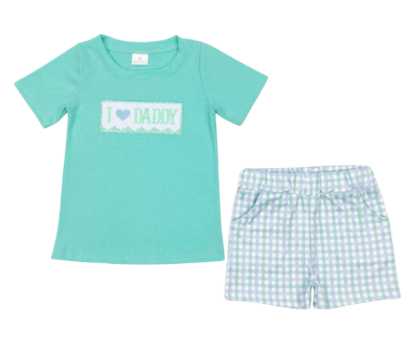 Gingham Boy Set