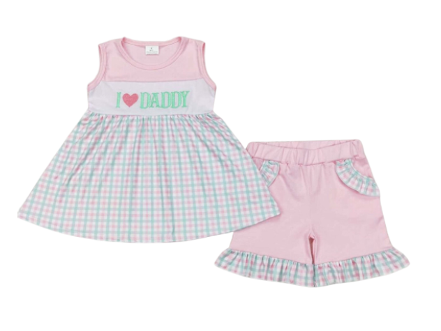 Gingham Girl Set