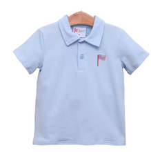 Load image into Gallery viewer, American Flag Embroidered Polo
