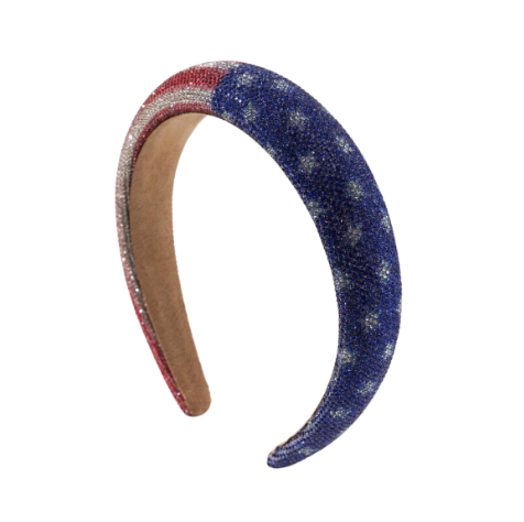 American Flag Jeweled Headband