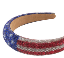 Load image into Gallery viewer, American Flag Jeweled Headband
