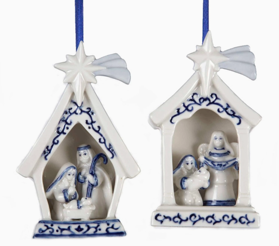 2 Piece Manger Set Ornaments