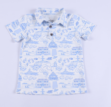 Load image into Gallery viewer, Mobile Print Boys Polo
