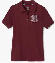 Load image into Gallery viewer, Maroon French Toast Girls Picot Trim School Polo (Copy)
