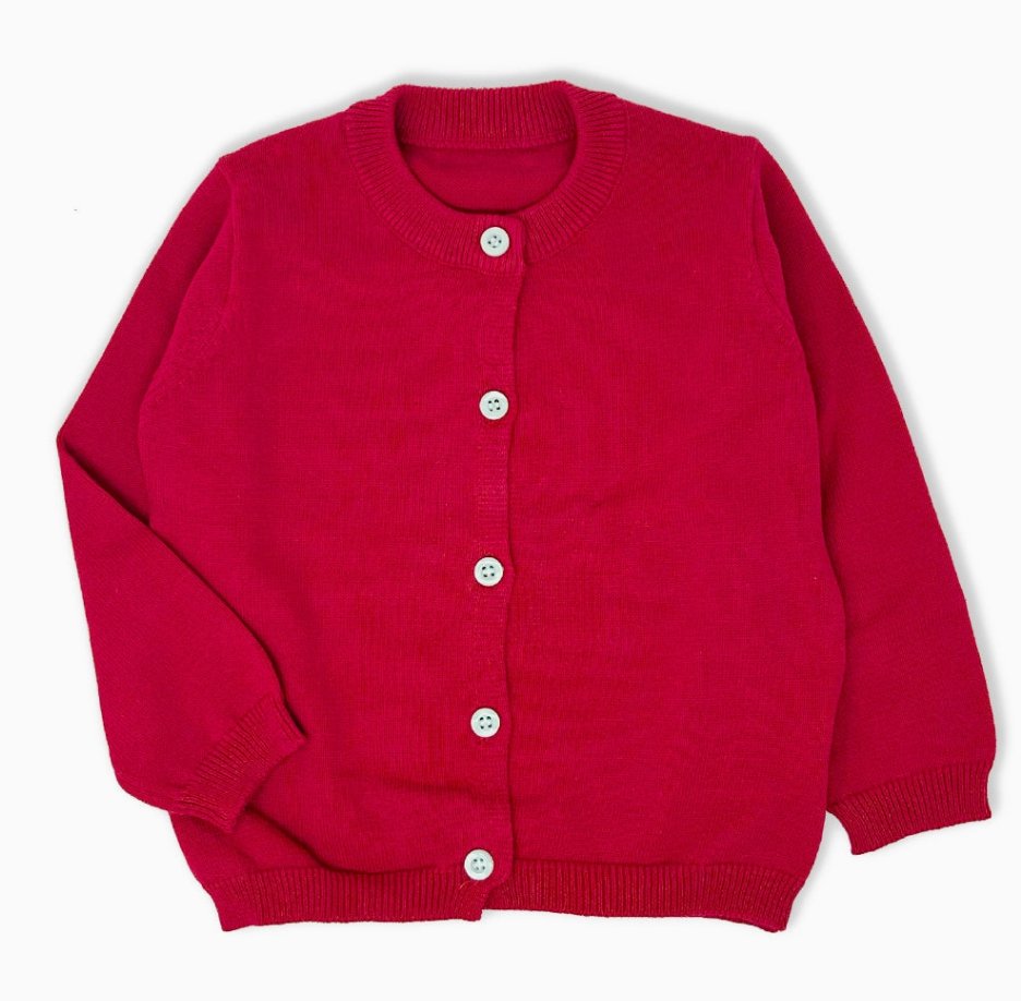 Red Sweater Cardigan