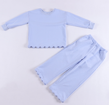 Load image into Gallery viewer, Toddler Scallop Lounge Set
