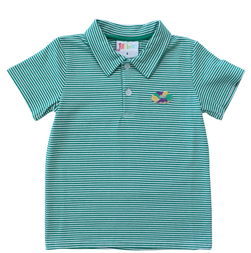 King Cake Embroidered Polo