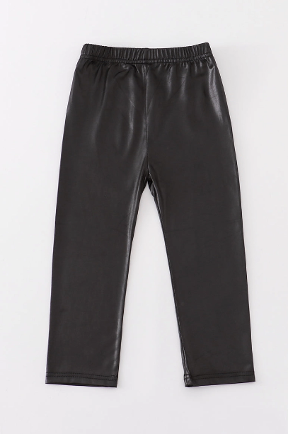 Girls Pleather Leggings