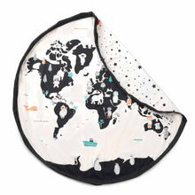 Load image into Gallery viewer, Worldmap/stars toy storage bag
