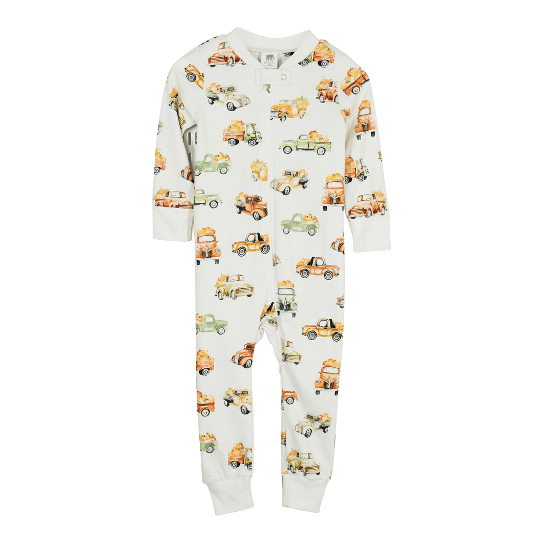 Pumpkin Truck Footless Pajamas