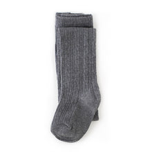 Load image into Gallery viewer, Charcoal Grey Cable Knit Tights
