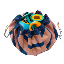 Load image into Gallery viewer, Outdoor beach storage bag mokka stripes
