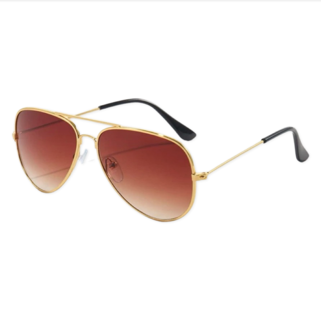 Brown and Gold Aviators