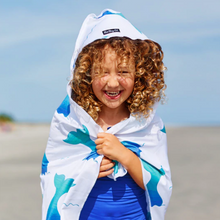 Load image into Gallery viewer, Shark Hooded UPF 50+ Sunscreen Towel
