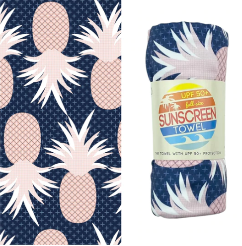 Pineapple Full Size UPF 50+ Sunscreen Towel