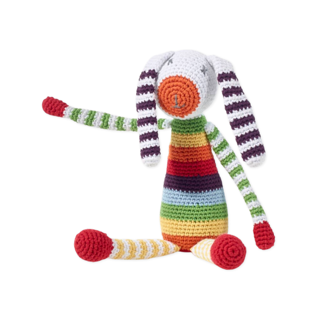 Rainbow Bunny Rattle