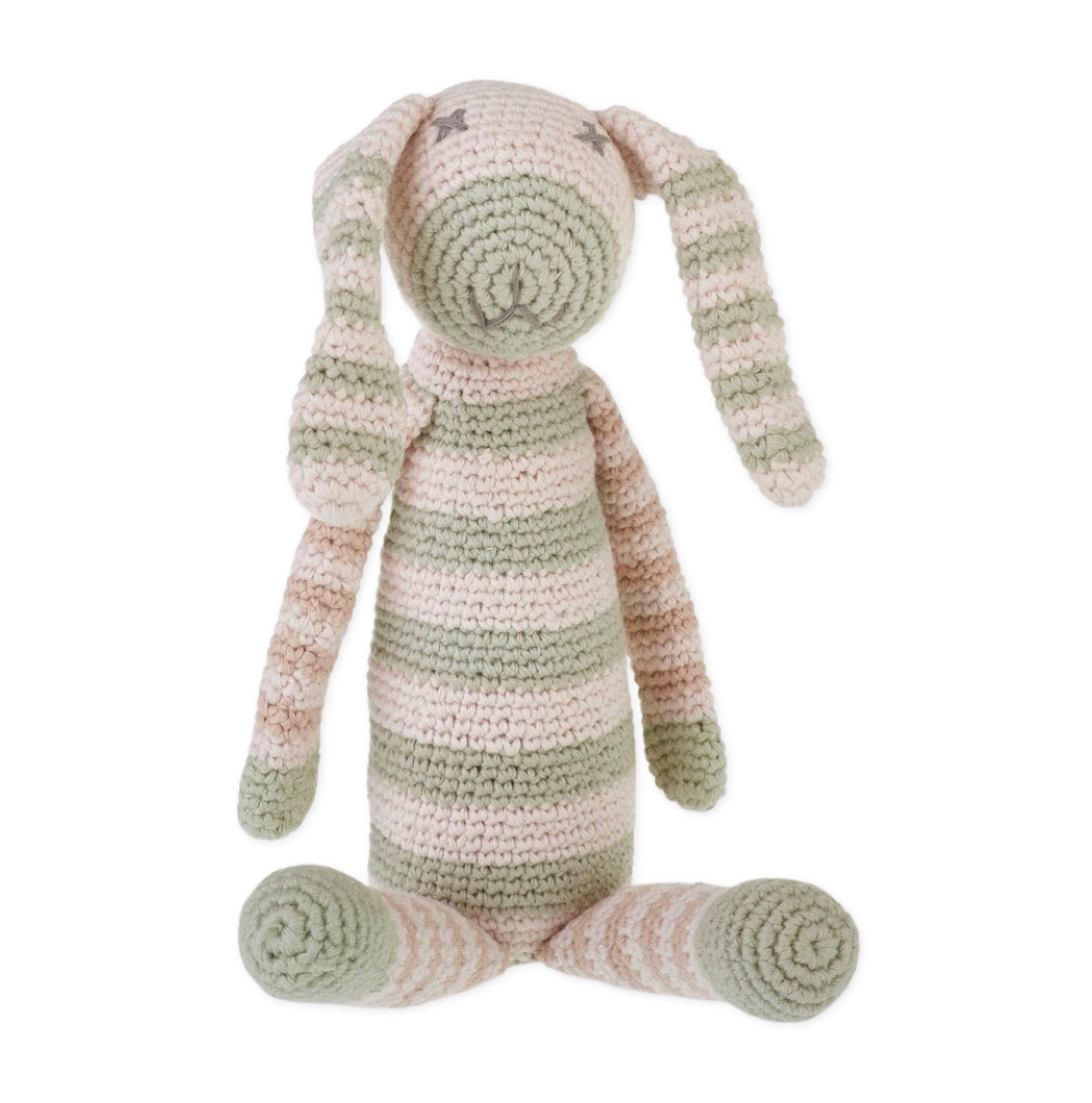 Teal Bunny Rattle