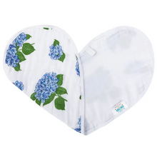 Load image into Gallery viewer, Hydrangea 2-in-1 Burp Cloth &amp; Bib
