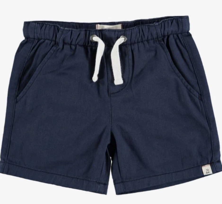 Navy Hugo Twill Shorts