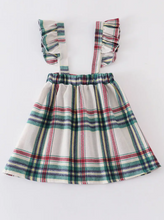 Load image into Gallery viewer, Green Plaid Overall Dress
