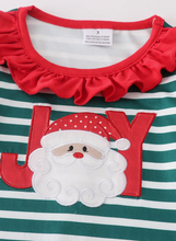 Load image into Gallery viewer, Santa Applique Ruffle Dress
