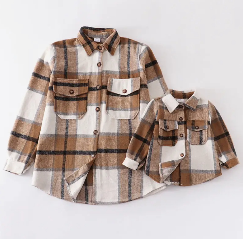 Brown Shacket - Baby/Toddler