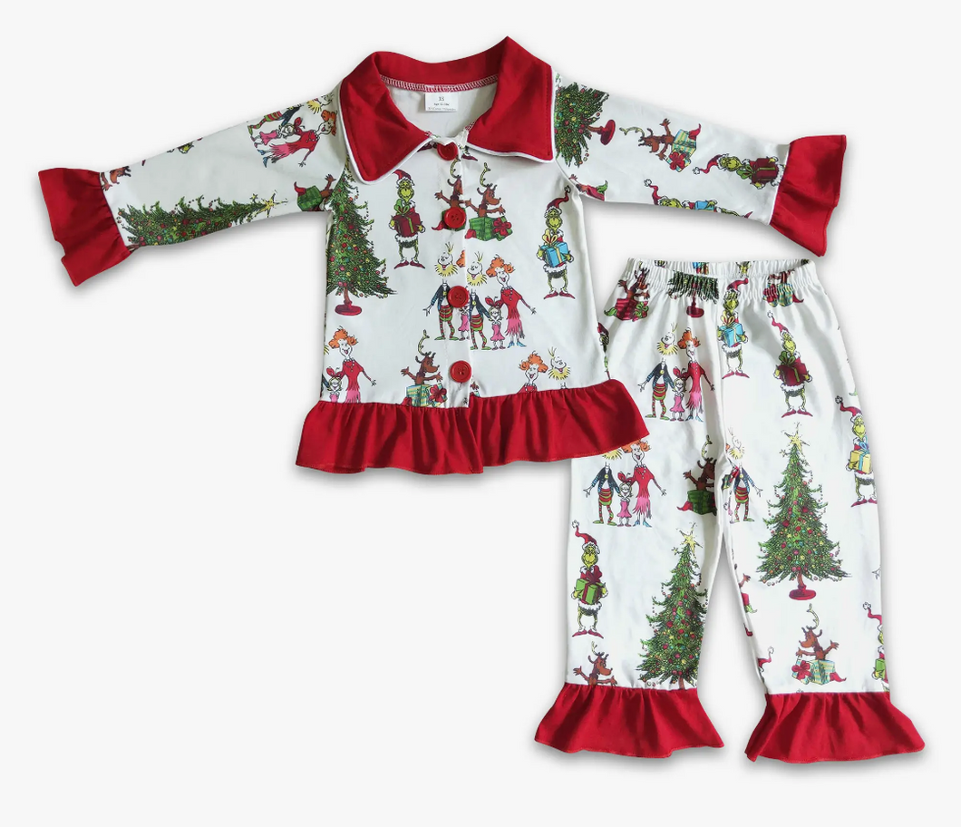 Grinch Girl's Pajamas