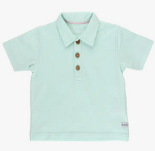 Load image into Gallery viewer, Light Aqua Short Sleeve Polo
