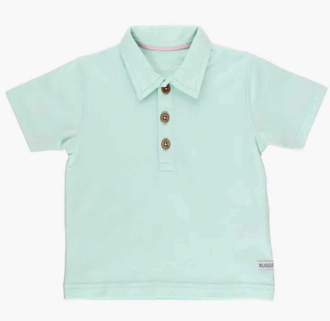 Light Aqua Short Sleeve Polo