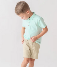 Load image into Gallery viewer, Light Aqua Short Sleeve Polo
