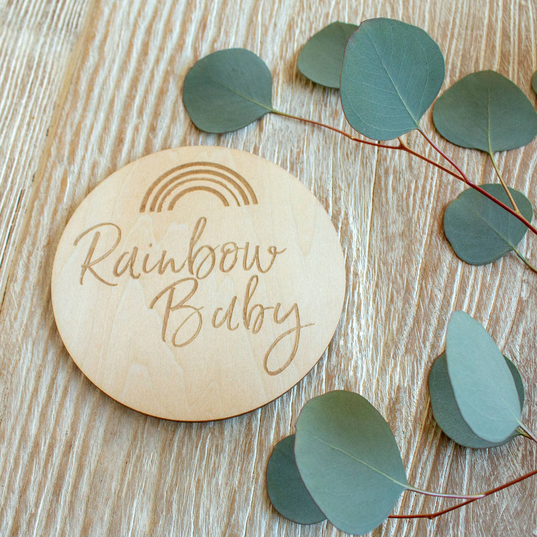 Rainbow Baby Milestone Disc