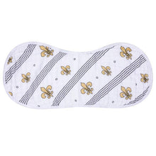 Load image into Gallery viewer, Fleur De Lis 2-in-1 Burp Cloth &amp; Bib
