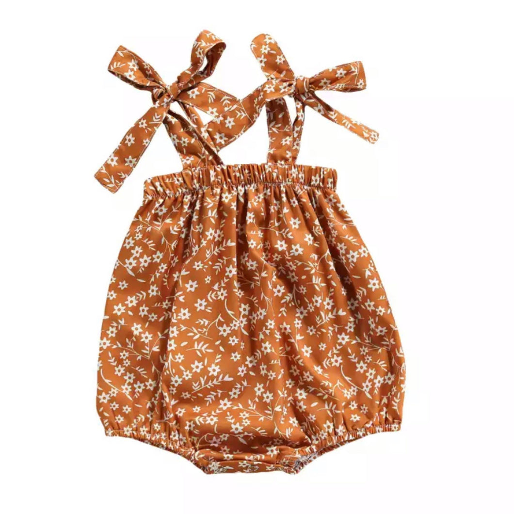 Terracotta Floral Romper